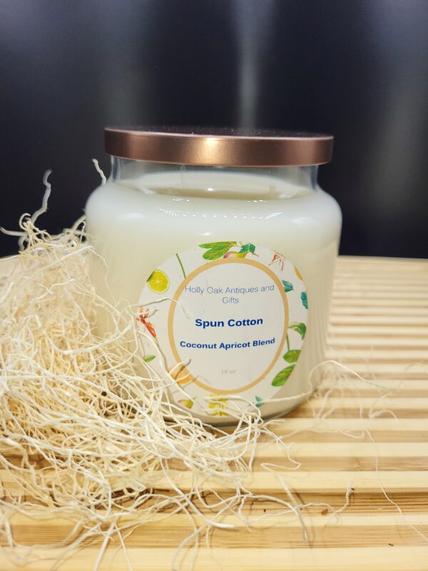 16 oz Apothecary Jar Candle - Spun Cotton