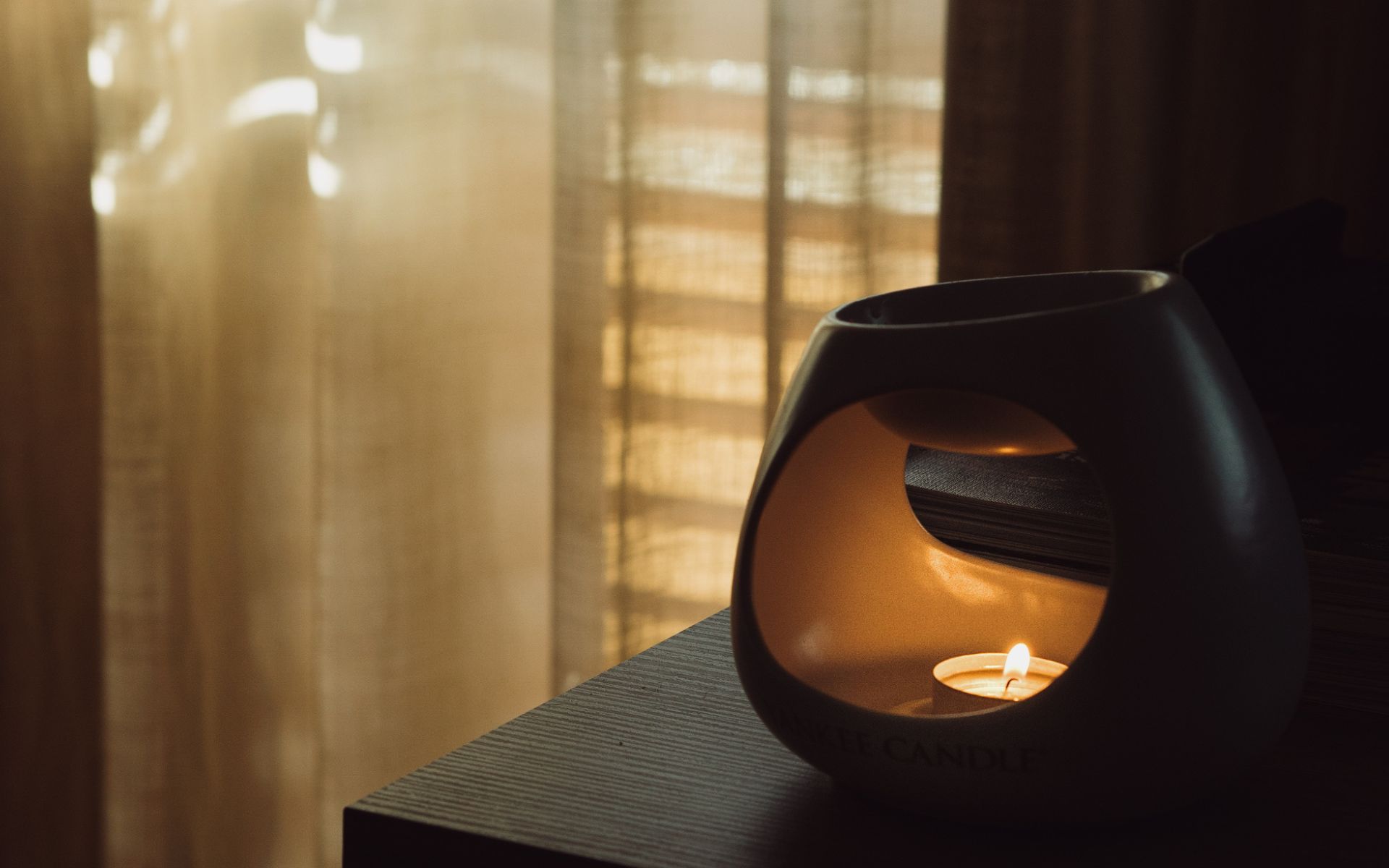 Wax melt scenting the air